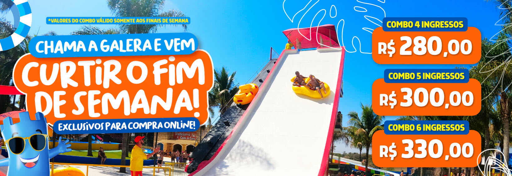 Banner feriado em Castelo Park Aquático